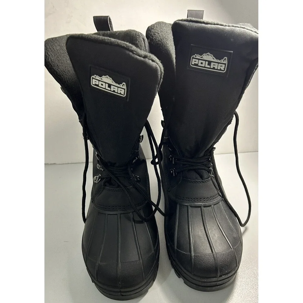 Polar Men Size 43 Snow Hiking Mucker Duck Grafter Waterproof Thermal Boot black